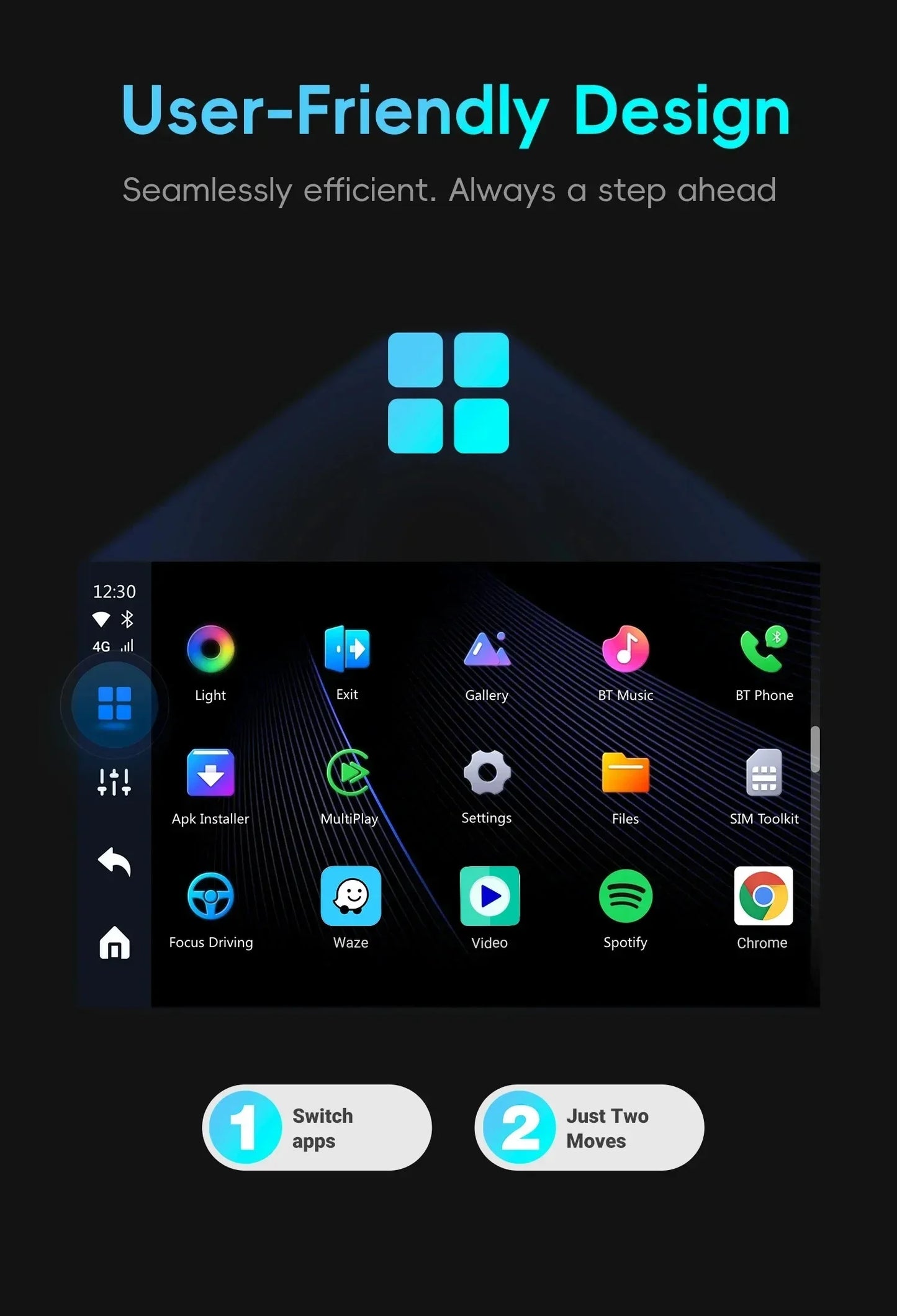 OTTOCAST Picasou 3 Brezžični CarPlay AI box s HDMI