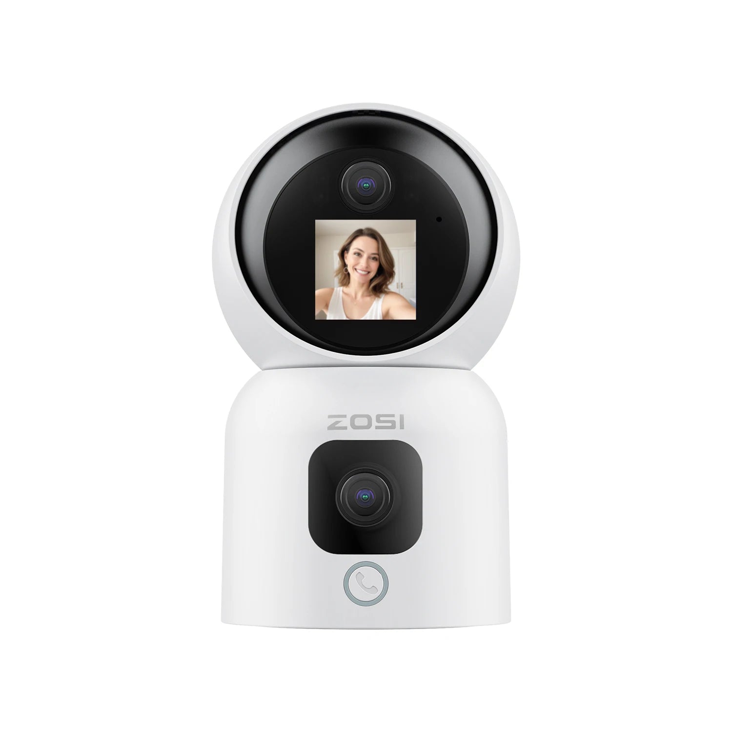 ZOSI 360° PTZ Smart Home Security Camera – Auto‑Tracking Indoor WiFi Baby & Pet Monitor with AI Detection & HD Night Vision