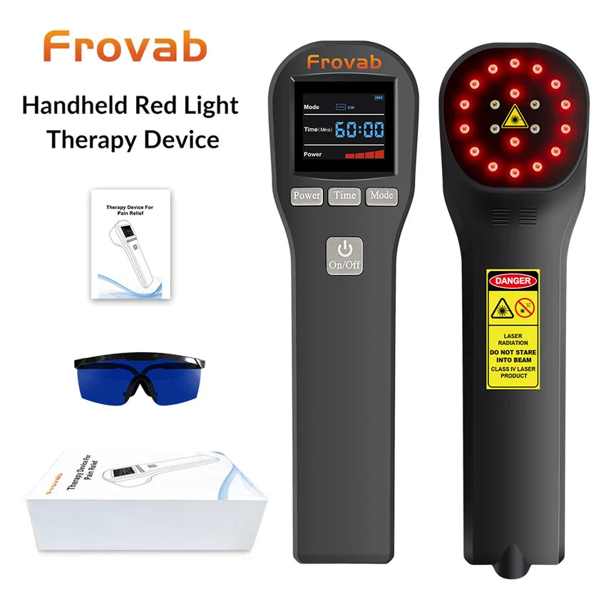Professional Cold Laser Physiotherapy Device – 4x 808nm & 16x 650nm Infrared Red Light Therapy
