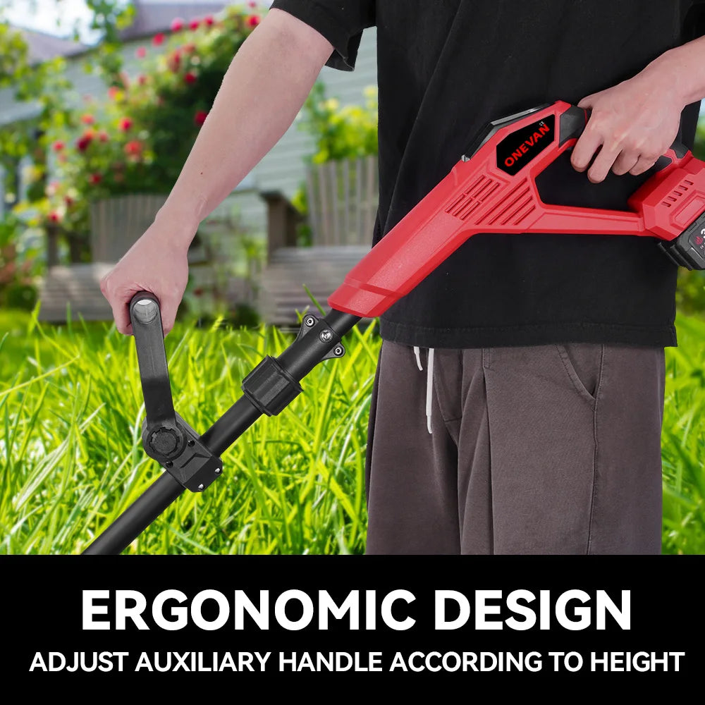 ONEVAN 4000W 36000RPM Electric Tiller Cultivator Cordless 17CM Electric Scarifier Garden Power Tool For Makita 18V Battery Pin