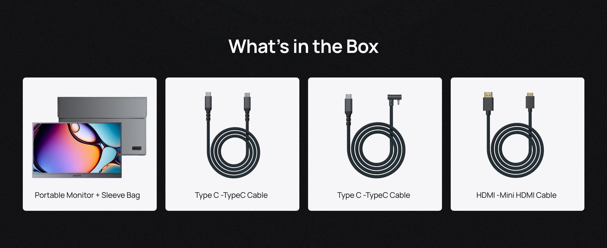 ARZOPA Z3FC 16.1" Portable Monitor | 2.5K QHD, 180Hz, HDR, IPS, Gaming & Work