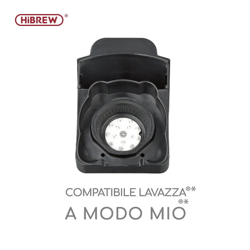 HiBREW H2A & H2B – Sistem z adapterjem za več kapsul | Združljiv z Nespresso, Dolce Gusto, mleto kavo, ESE podi