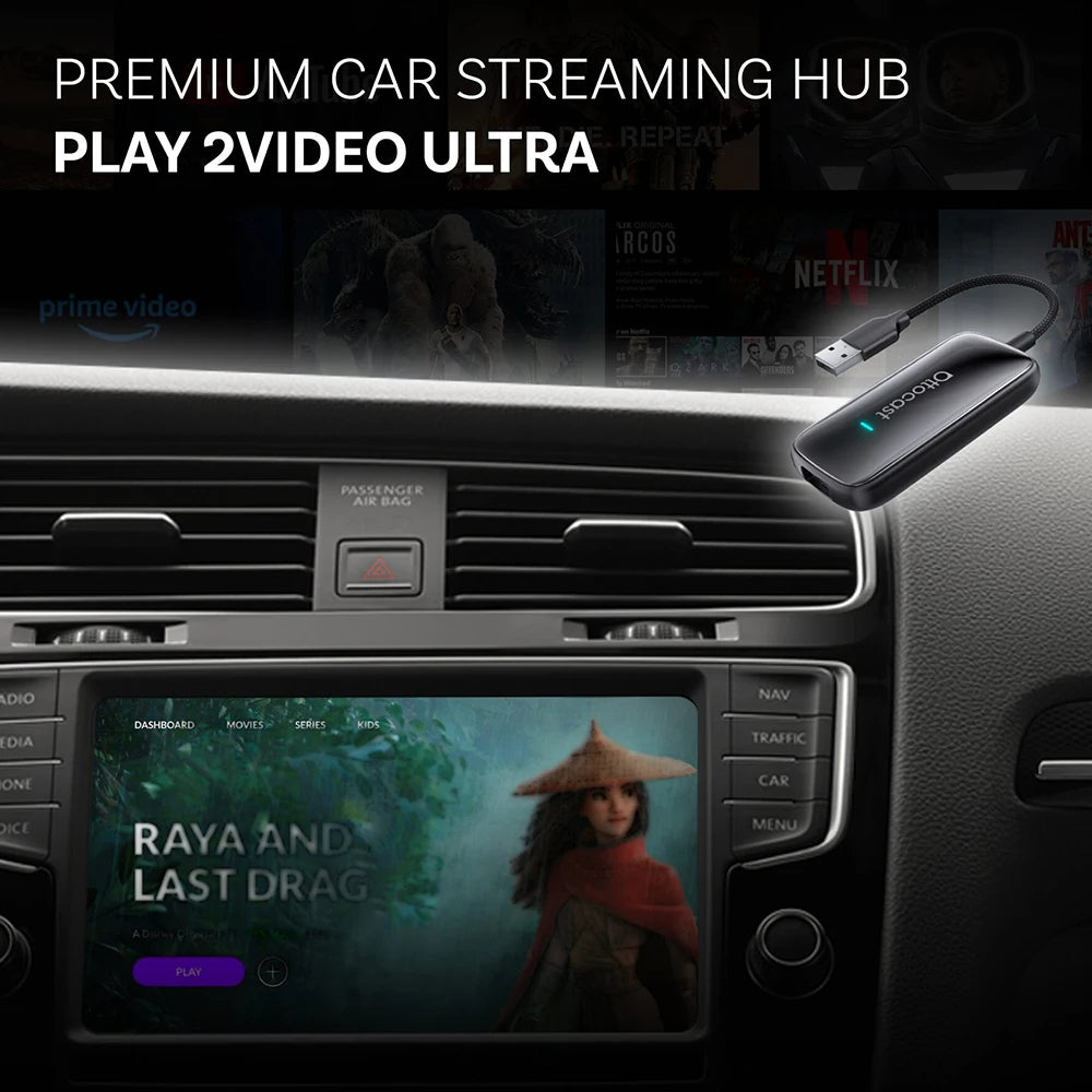 OTTOCAST Play2Video Ultra Wireless CarPlay Video Adapter