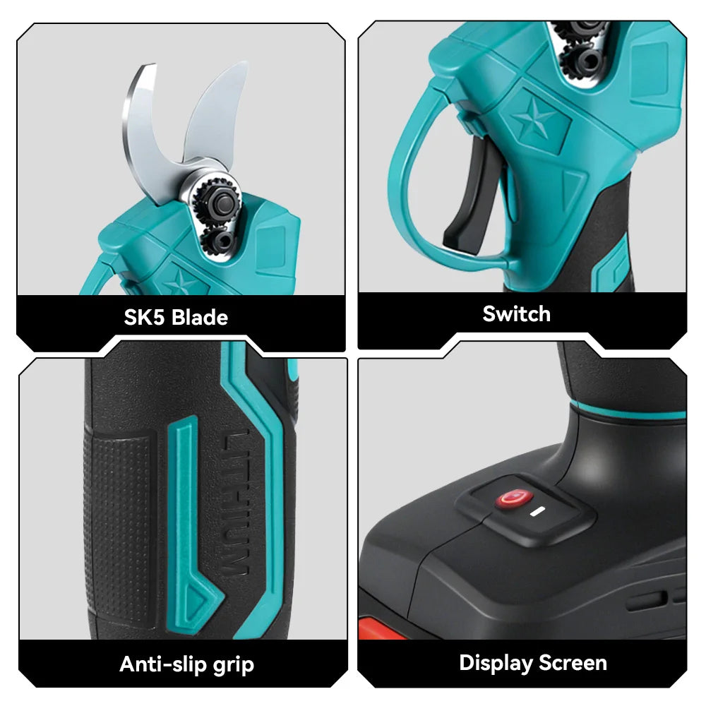 ONEVAN 3500W Brushless Telescoping Pole Electric Chainsaw 4 IN 1 High Branch Scissors Garden Pruning Tool For 21V 18V Battery