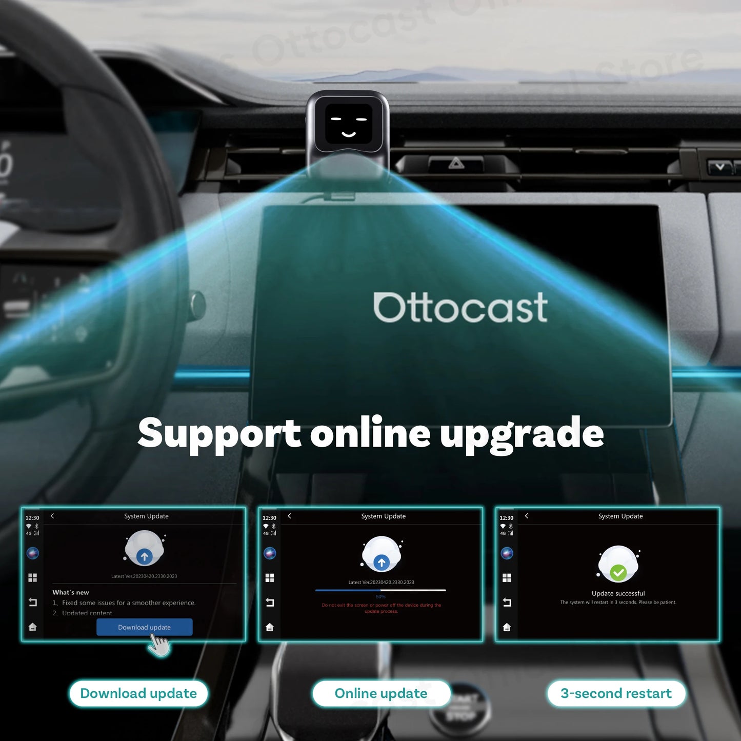 OTTOCAST Ottaibox Nano Android 13 Wireless CarPlay AI Box