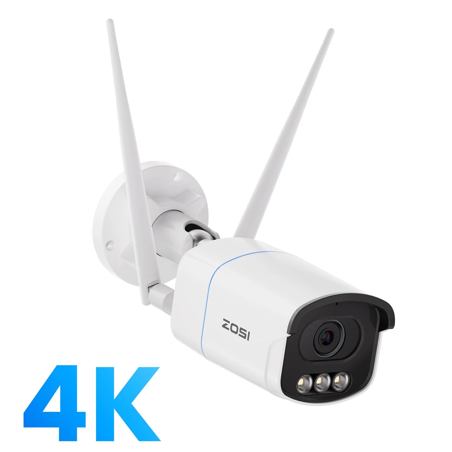 ZOSI C186A Aurora Lux 4K 8MP/5MP WiFi Security Camera – True Full‑Color Night Vision