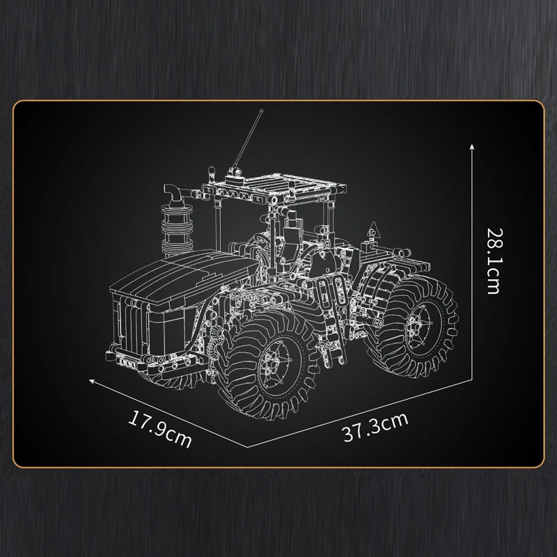 Mould King 17081/17082 RC Challenger Articulated Tractor | Motorized Technical Engineering Truck Building Set - Limetastore
