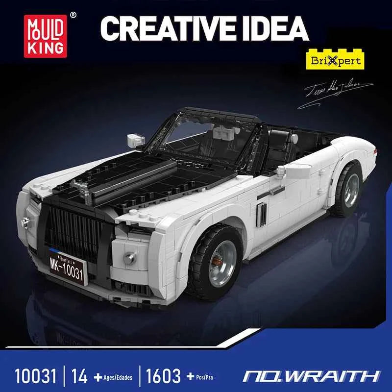 Mould King 10031 Technical Wraith Oldtime Car — Vintage Sport Car Building Block Set - Limetastore