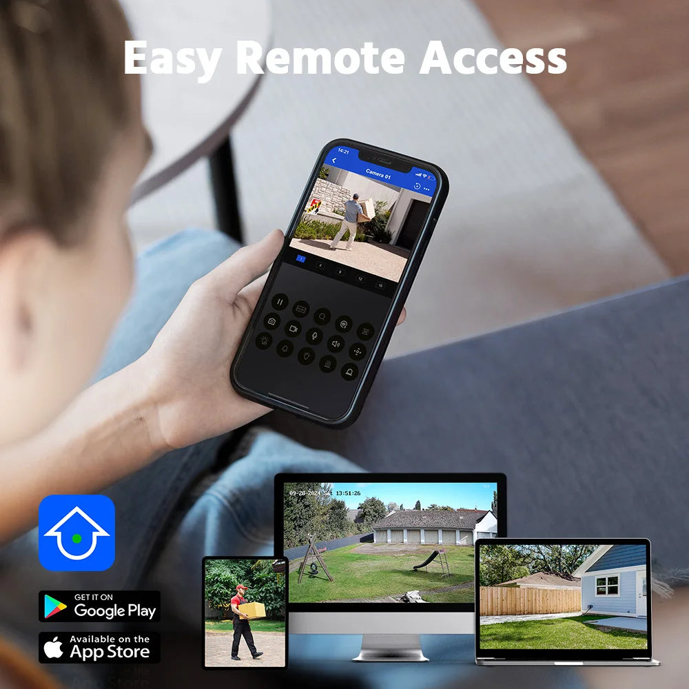 ANNKE 1080P Dual‑Light CCTV System | 8CH DVR, Human & Vehicle Detection, IP67 Outdoor Cameras