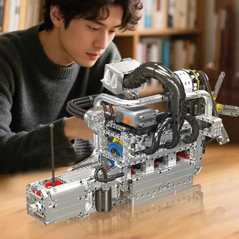 Mould King 10214 Motorized Rotary Piston Engine Building Set - Limetastore