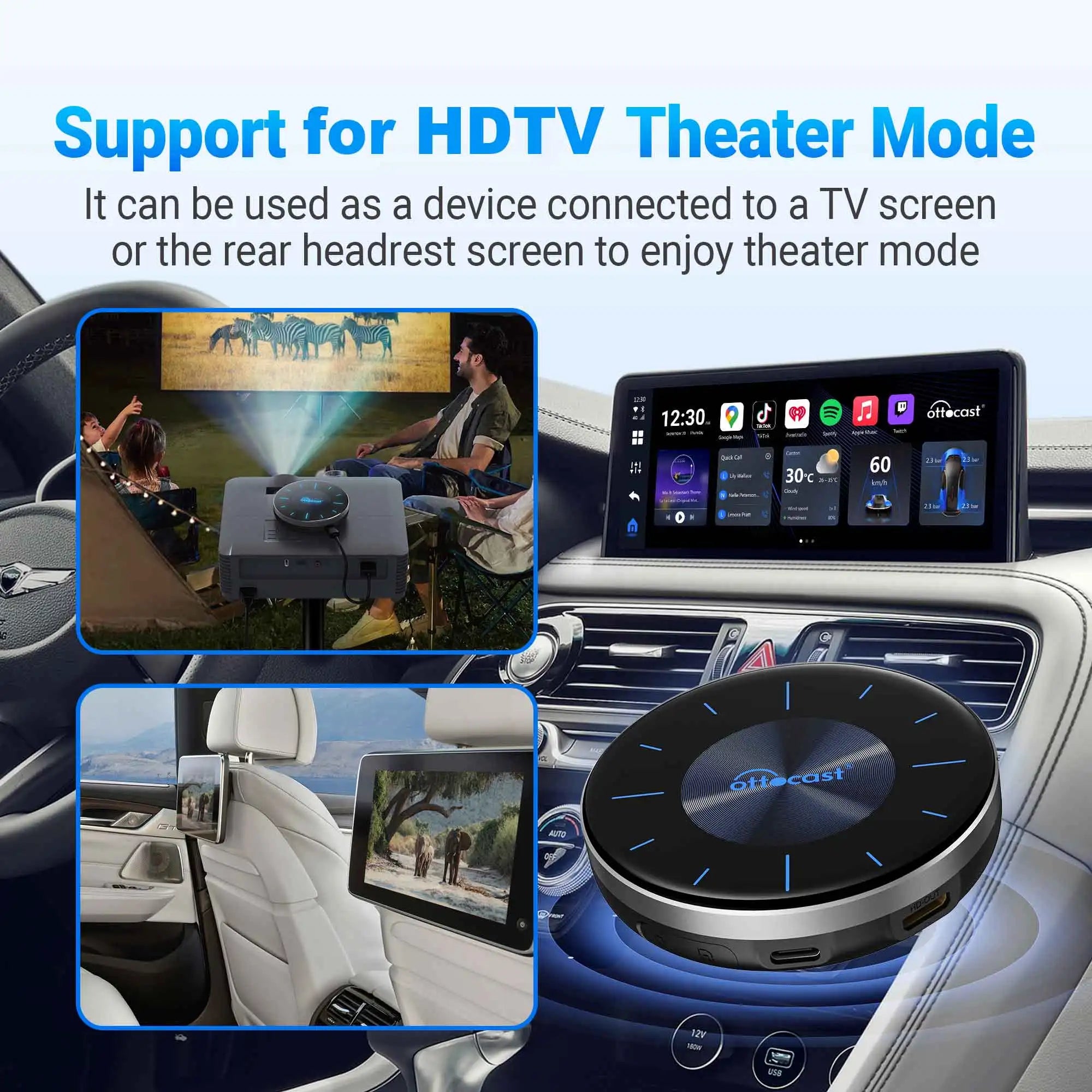 OTTOCAST OttoAiBox P3 Android 13 Wireless CarPlay AI Box