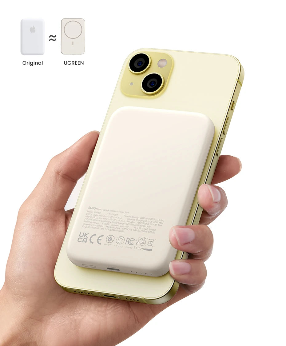 UGREEN PD20W Magnetic Power Bank – 10000mAh Portable Wireless Fast Charging External Battery