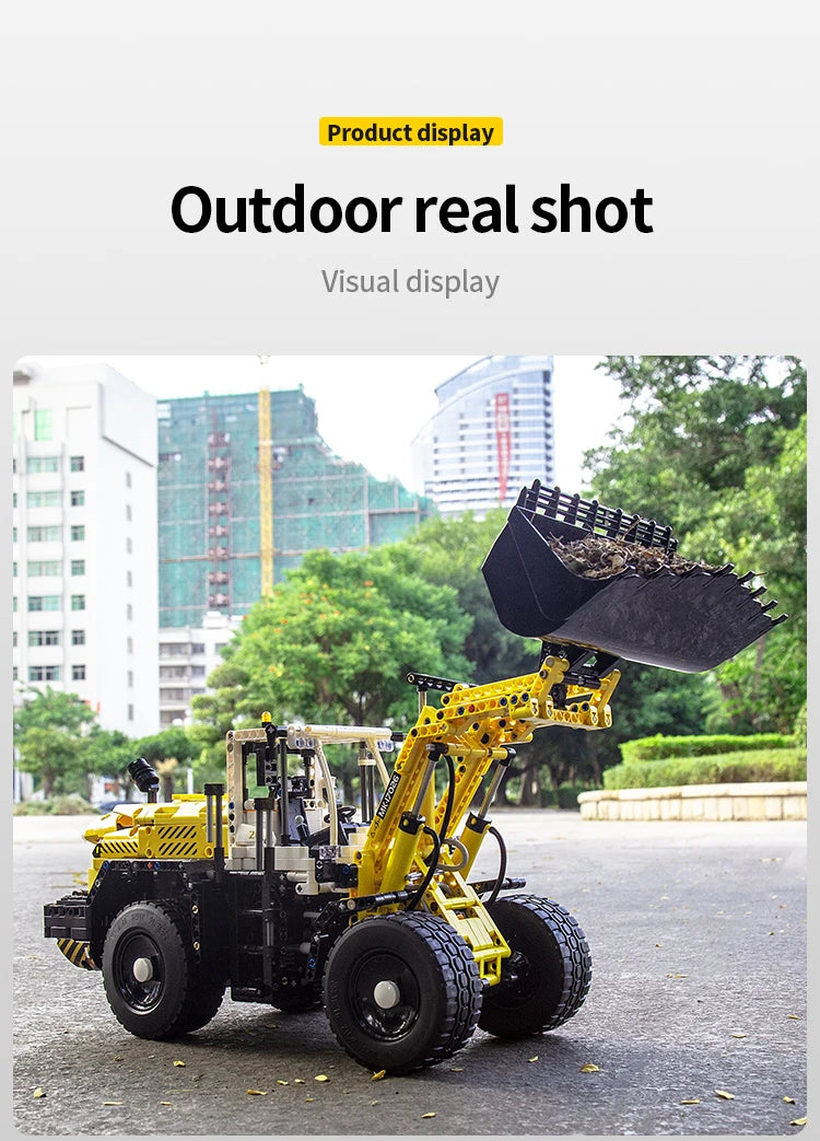 Mould King 17026 RC Pneumatic Loader L550 – Motorized Engineering Truck Building Block Set for Kids & Collectors - Limetastore