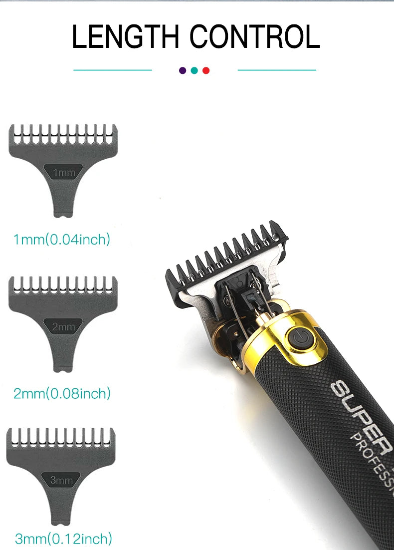 VGR Professional Hair Clipper T9 Hair Cutting Machine Cordless Haircut Machine Rechargeable Bald Barber Trimmer for Men V-082