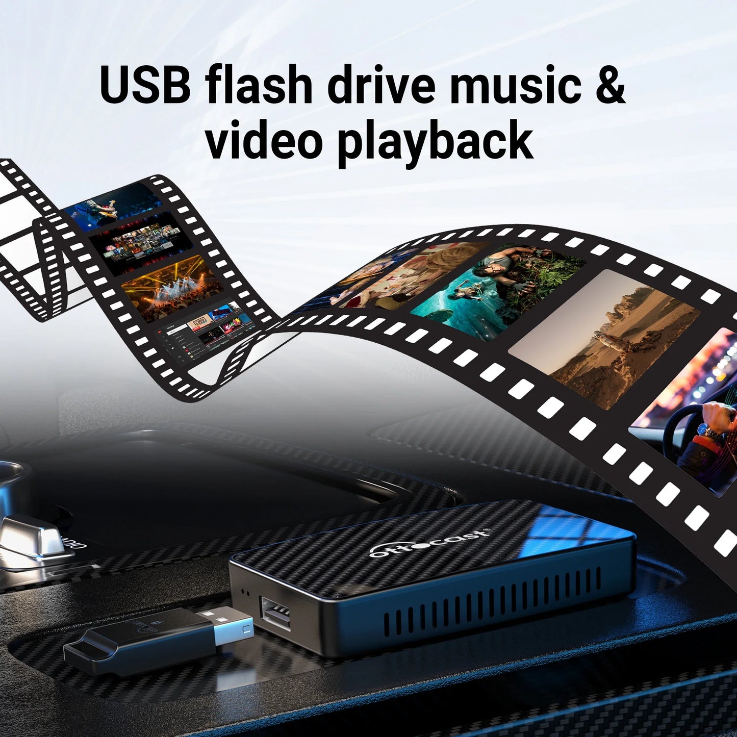 OTTOCAST Play2Video Pro Wireless CarPlay Video Adapter