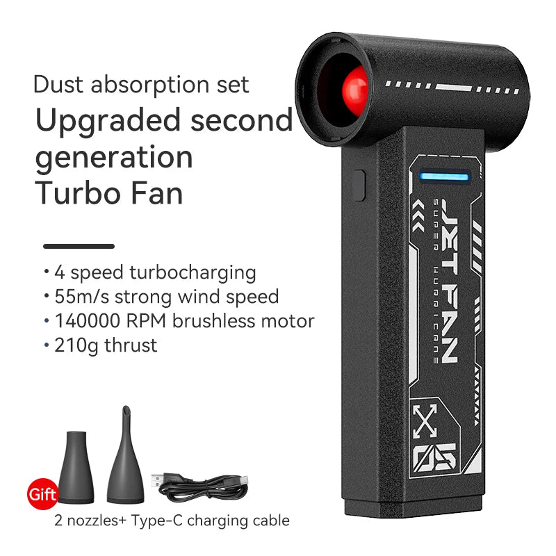 Booster W05 Jet Fan – 140,000 RPM Brushless Turbo Air Blower | Portable Cordless Air Duster