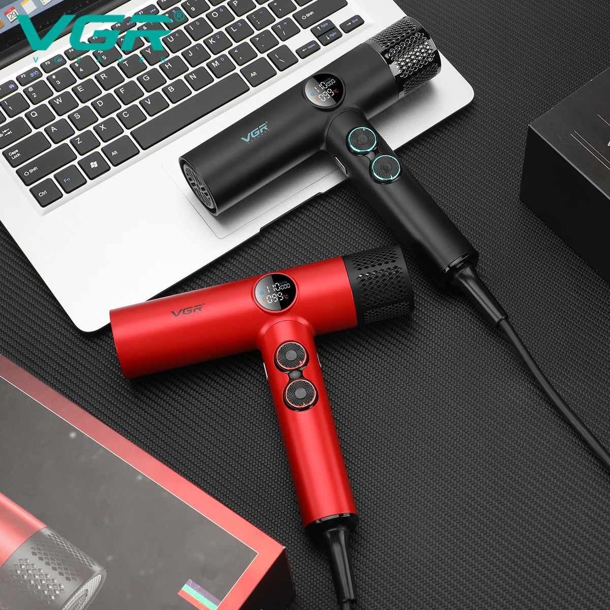 VGR Hair Dryer Professional Hot and Cold Adjustment 110000 RPM Hair Dryer Machine Powerful Hair Salon for Household Use V-401