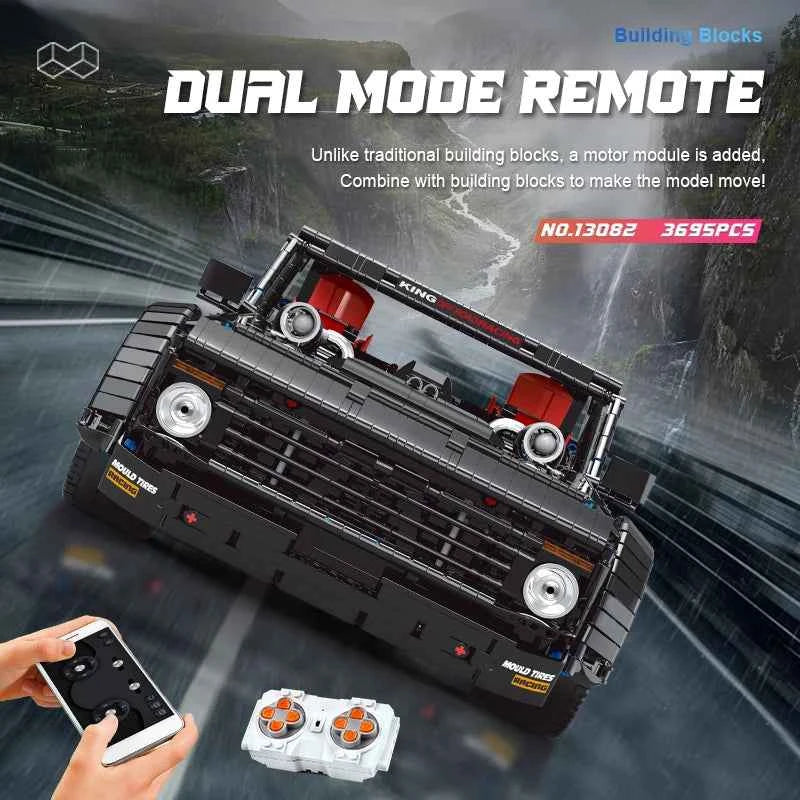 Mould King 13082 Motorized MOC‑34316 Off‑Road Pickup Truck - Limetastore