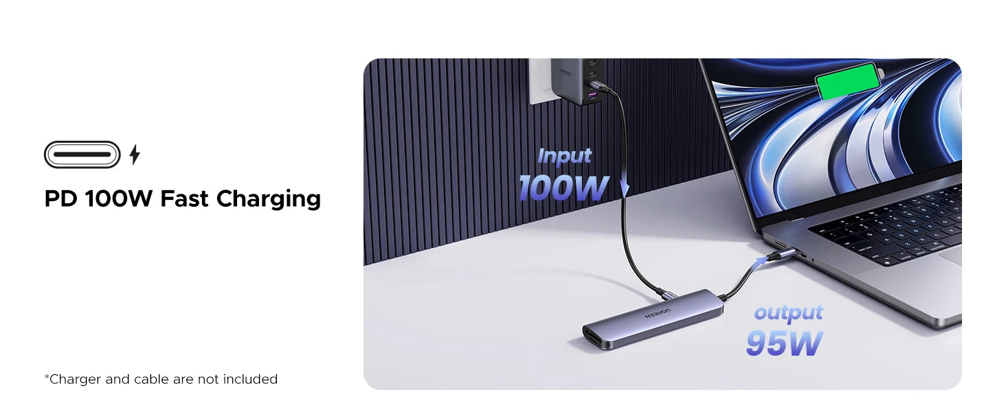 UGREEN 7‑in‑1 USB‑C Hub with 4K60Hz HDMI, PD100W, USB‑C & Dual USB‑A