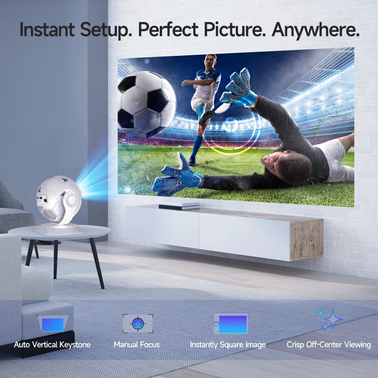 Magcubic HY300F Football Edition Smart Projector | Android 14 & 8K Support