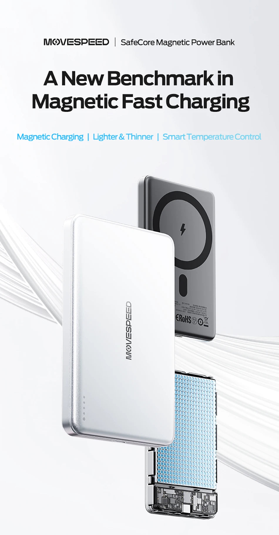 MOVESPEED Semi-Solid Battery Power Bank 5000mAh MagSafe Magnetic