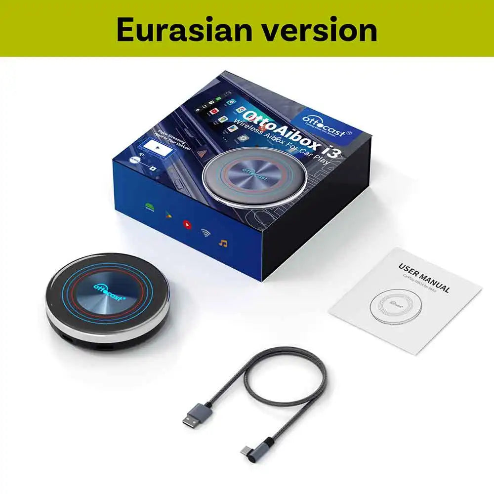 OTTOCAST OttoAiBox i3 Wireless CarPlay AI Box Snapdragon 6125