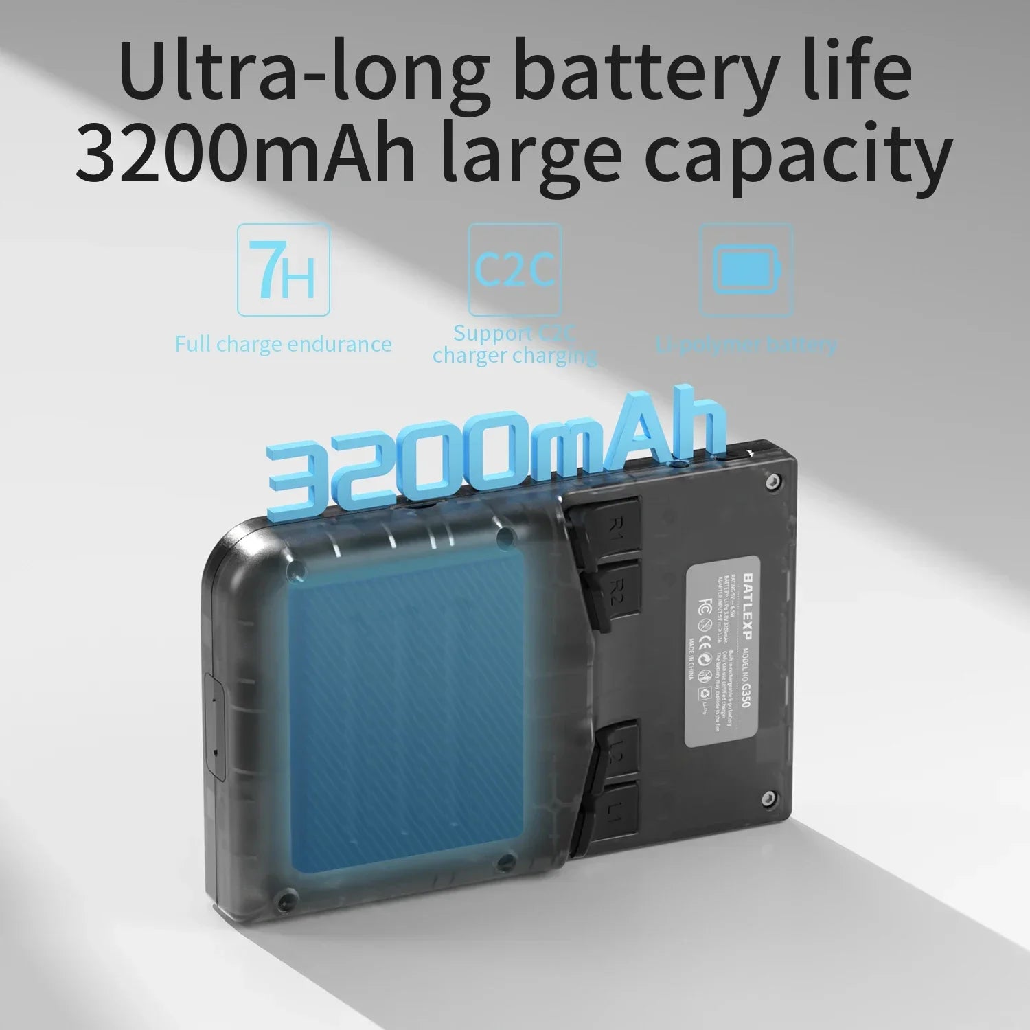 AMPOWN BATLEXP G350 Handheld Game Players 3.5 Inch IPS Portable Mini Console Retro Video Game Consolas 3200mAh Linux 64-Bit WIFI - Limetastore