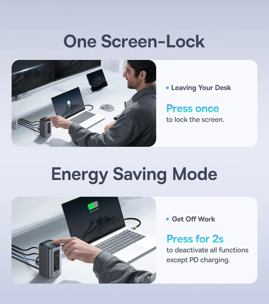 Baseus 12‑in‑1 USB‑C HUB | Dual HDMI 4K@60Hz, USB 3.2, RJ45, SD/TF, PD 100W Docking Station
