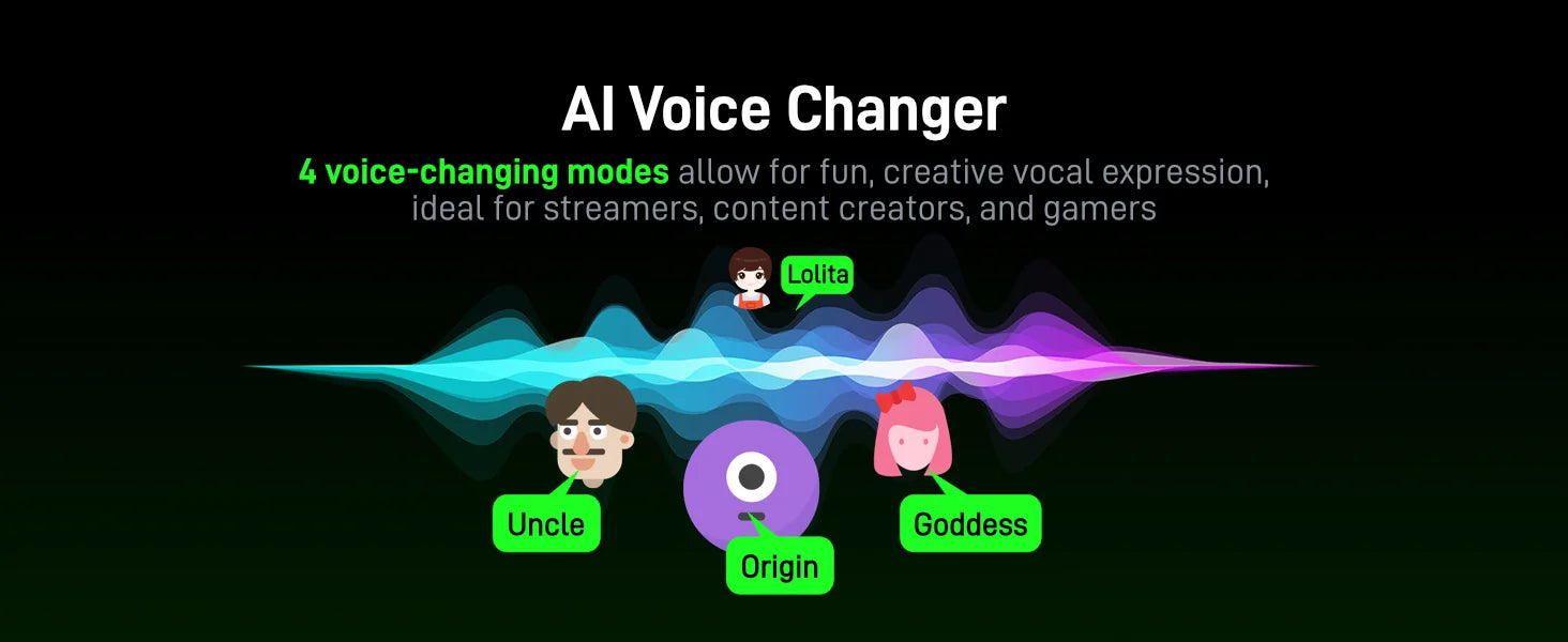 Maono Wave T1 mini – Wireless Lavalier Microphone | AI Noise Cancellation, Auto‑Clipping & App Control for iPhone, Android & PC Video Recording