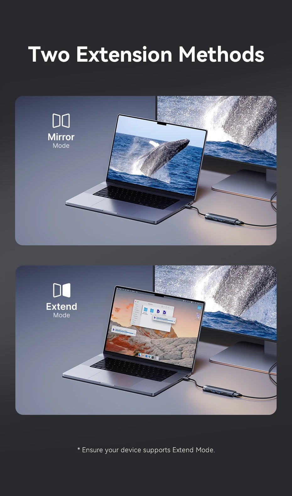 Vention USB‑C HDMI Hub | 4K30Hz, USB 3.0, SD/TF, PD 100W Multiport Adapter