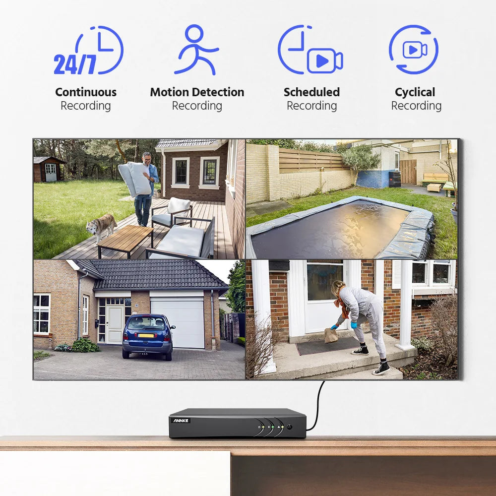 ANNKE 5MP Lite CCTV System | H.265+ DVR, Bullet Cameras, IR Night Vision