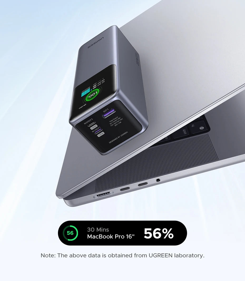 UGREEN Nexode 200W 25000mAh Power Bank – PD Fast Charging Portable External Battery