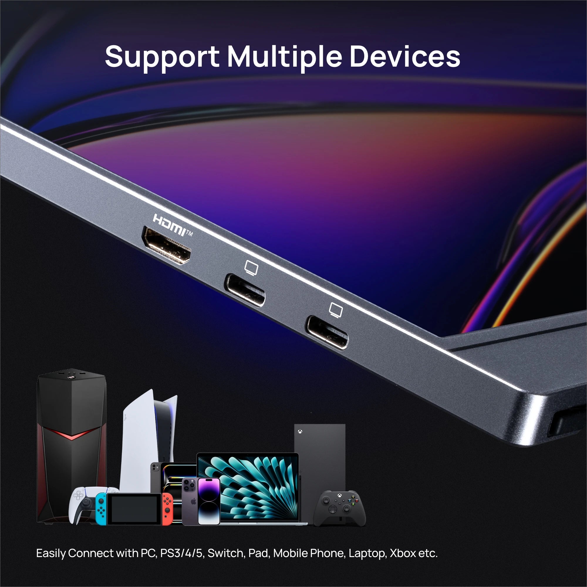 ARZOPA Z1FC 16.1" Portable Gaming Monitor | 144Hz, 1080P FHD, 106% sRGB, IPS, USB‑C & HDMI