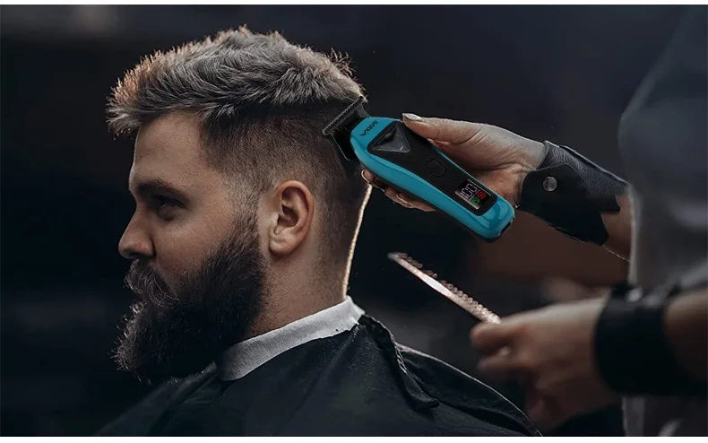 VGR Hair Trimmer Professional Hair Cutting Machine Cordless Barber Clipper Vector Motor Haircut Electric Trimmer for Men V-035C