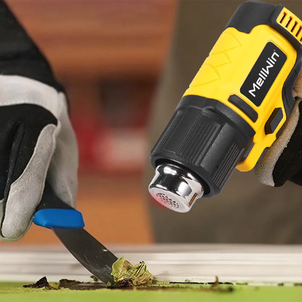 MELLWIN 540°C Cordless Electric Heat Gun 25 Gears Handheld Hot Air Blower Gun Home Welding Tools For Makita 18V Battery Pin - Limetastore