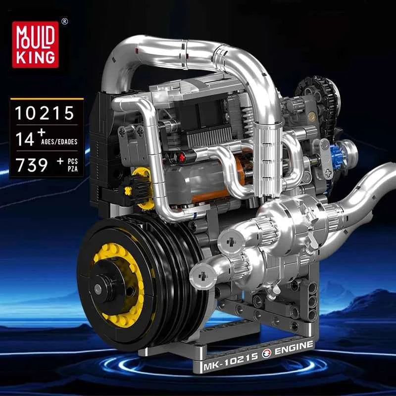 Mould King 10215 Motorized Supercar Engine Building Set | Technical Car Toy - Limetastore