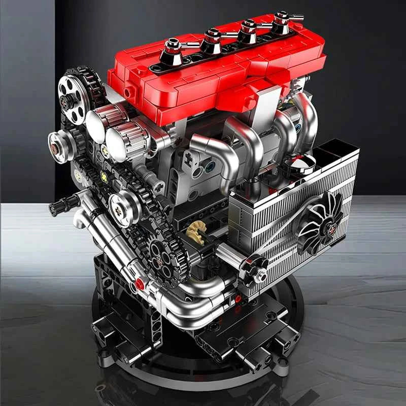 Mould King 10235 Motorized MMC L4 Engine Building Set | 4G63T Replica - Limetastore