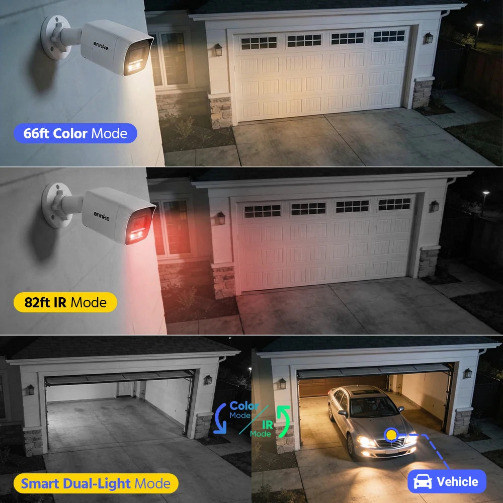 ANNKE 3K 5‑in‑1 8CH DVR System | 5MP Cameras, Two‑Way Audio, Color Night Vision