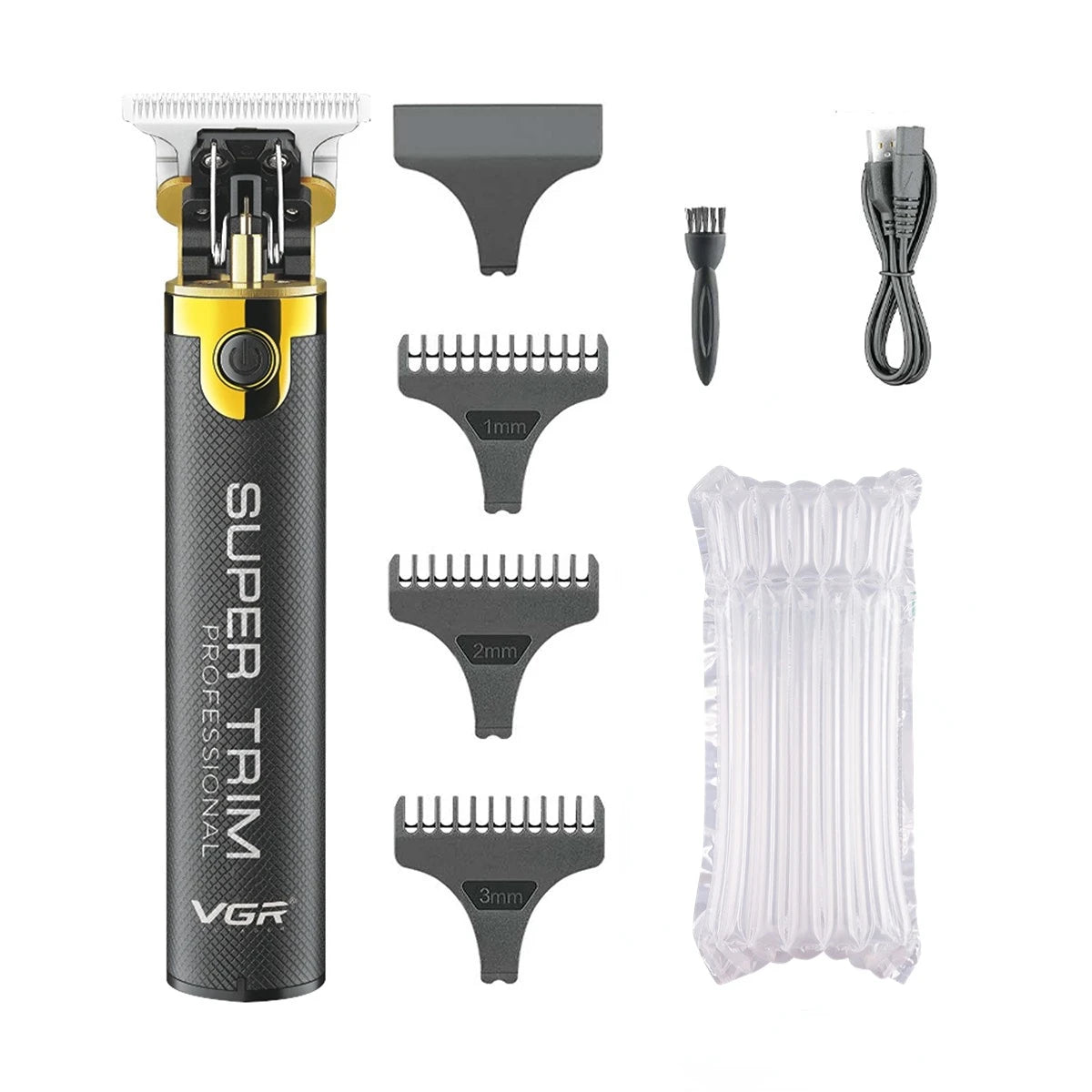 VGR Professional Hair Clipper T9 Hair Cutting Machine Cordless Haircut Machine Rechargeable Bald Barber Trimmer for Men V-082