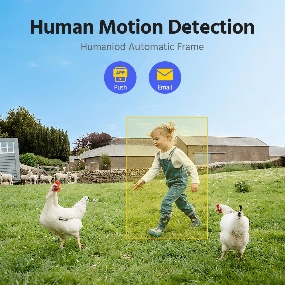 ANNKE 4MP Solar Wireless Camera System | 4CH NVR, Color Night Vision, Dual‑Band WiFi