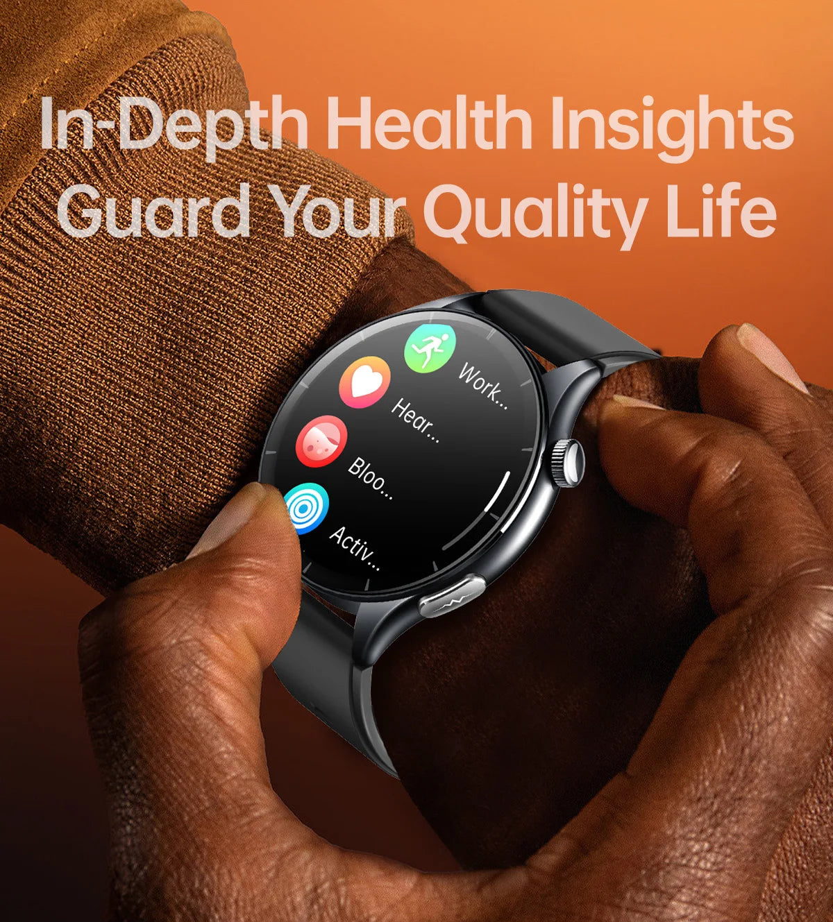 2025 New BMI Body Fat Blood Analysis Health Smartwatch NFC Bluetooth Call Smart Watch Led Flashlight Outdoor Sports Clock's Men - Limetastore