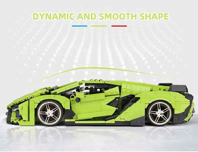 Mould King 10011 Technical Sian Sport Racing Car Building Blocks — DIY Assembly Gift - Limetastore