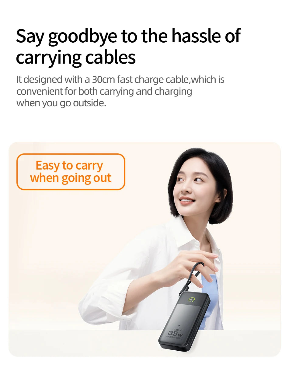 MOVESPEED Blade-Shape Power Bank 20000mAh 35W Fast Charging