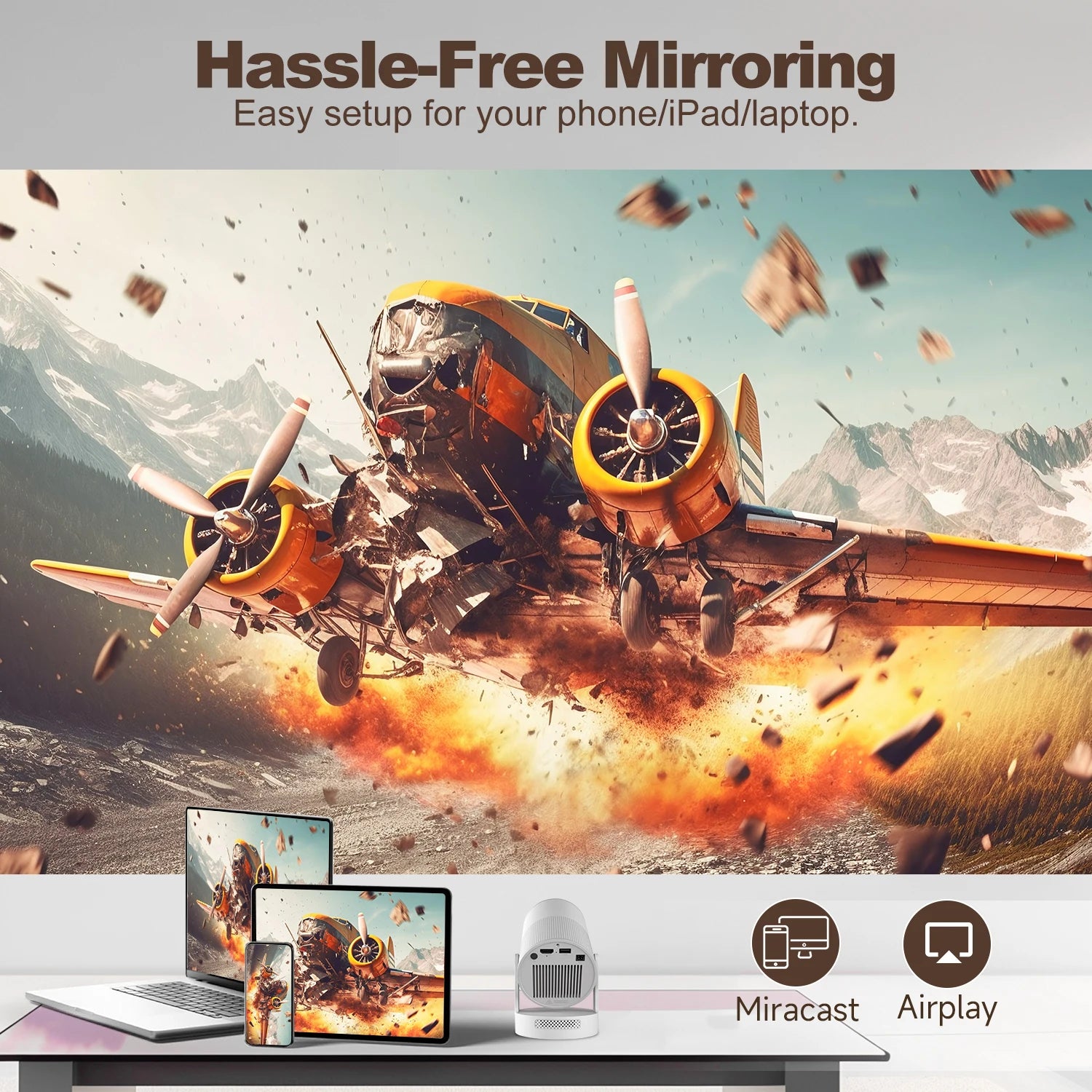 Magcubic HY300 Ultra Portable Smart Projector | 300 ANSI 720P | Electric Focus & Android 11