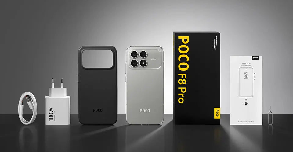 POCO F8 Pro 5G Global Version Smartphone Snapdragon® 8 Elite 6.59" 120Hz AMOLED Display 6210mAh  50MP Camera 100W Charge NFC - Limetastore