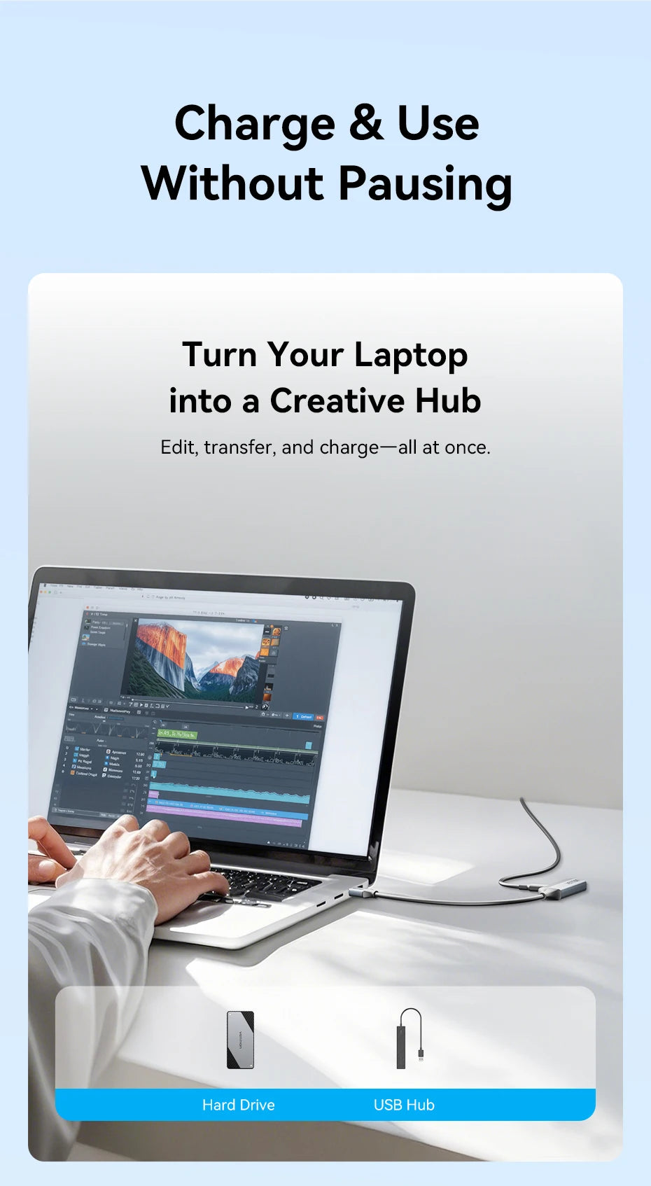 USB 3.2 OTG Adapter – USB‑C to USB‑A, 10Gbps