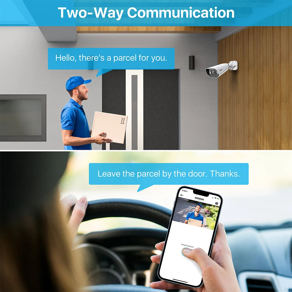 ZOSI 4K 8MP/5MP Add‑On PoE IP Camera – Ultra HD Security Cam for ZOSI 8CH & 16CH PoE