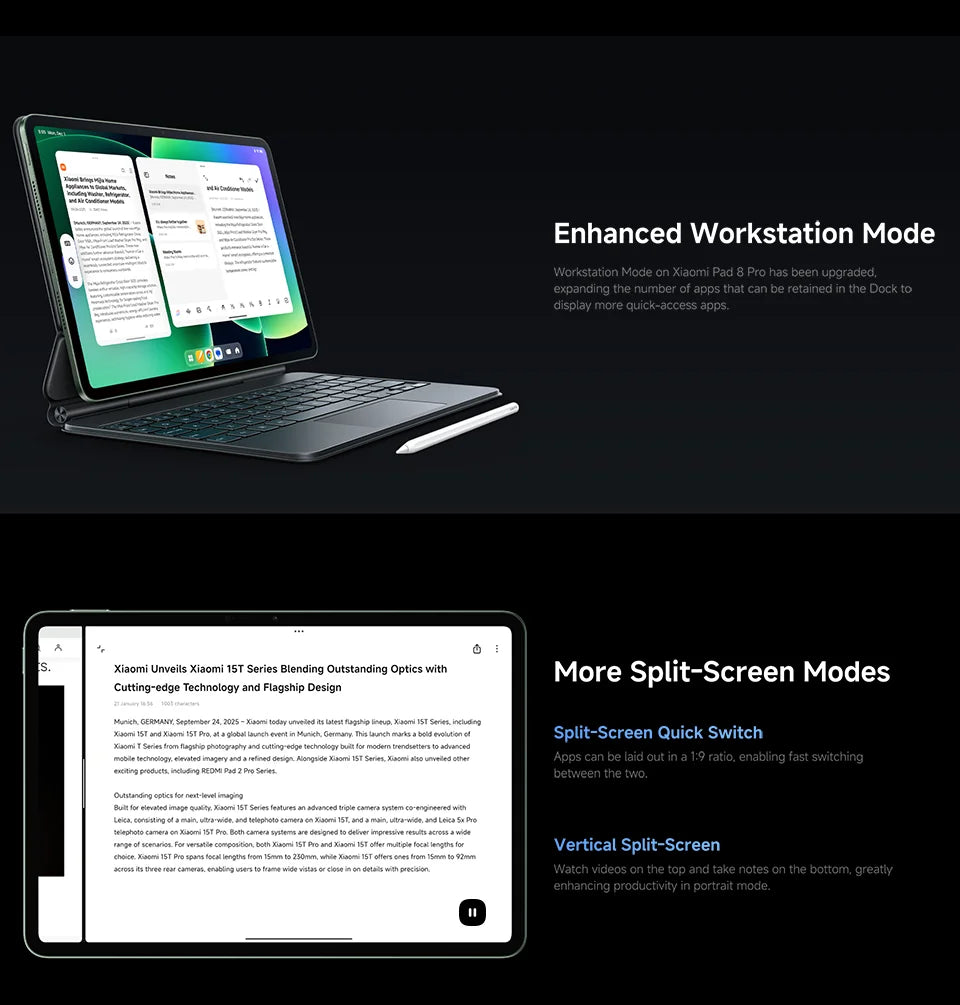 Warehouse FR Xiaomi Pad 8 Pro global Version 8 Hearts Snapdragon®8-core Elite processor, screen inches 11,2 K 144Hz, battery 9200 mAh, HyperCh 67 W - Limetastore