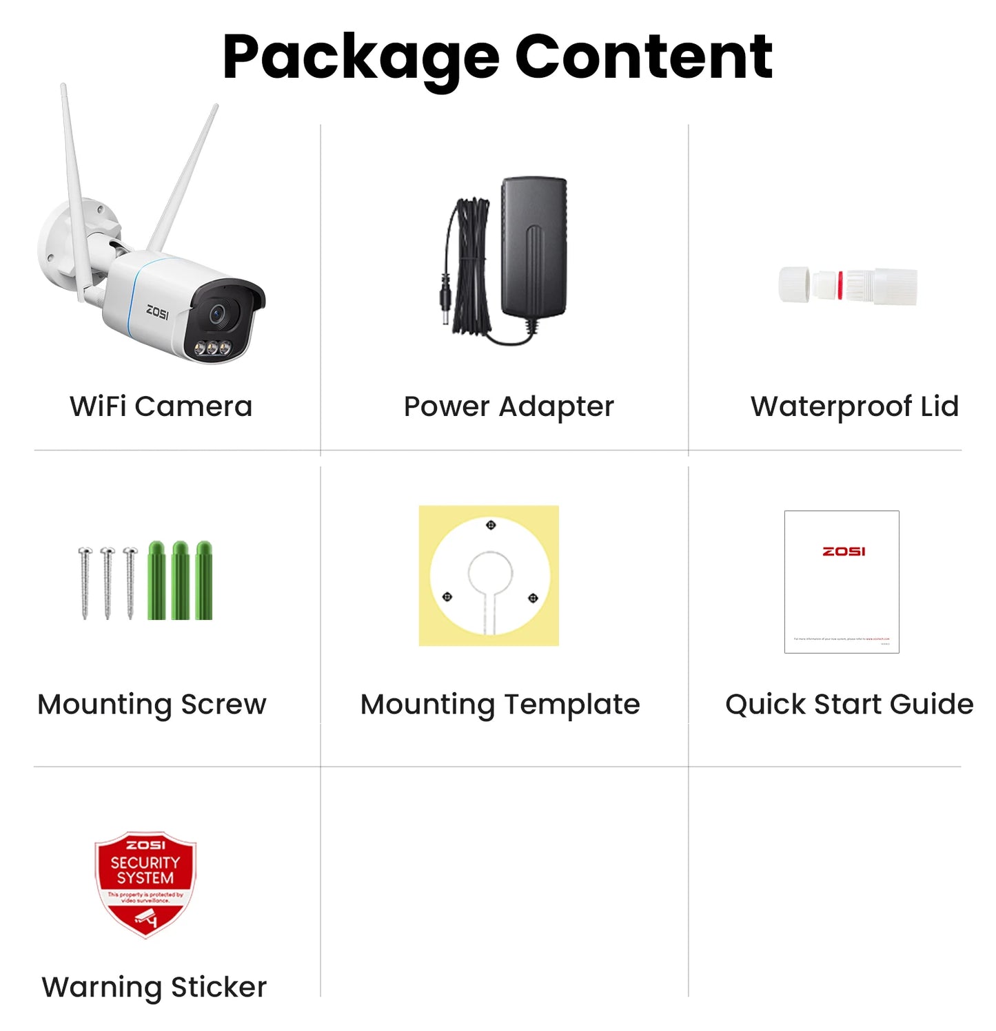 ZOSI C186A Aurora Lux 4K 8MP/5MP WiFi Security Camera – True Full‑Color Night Vision