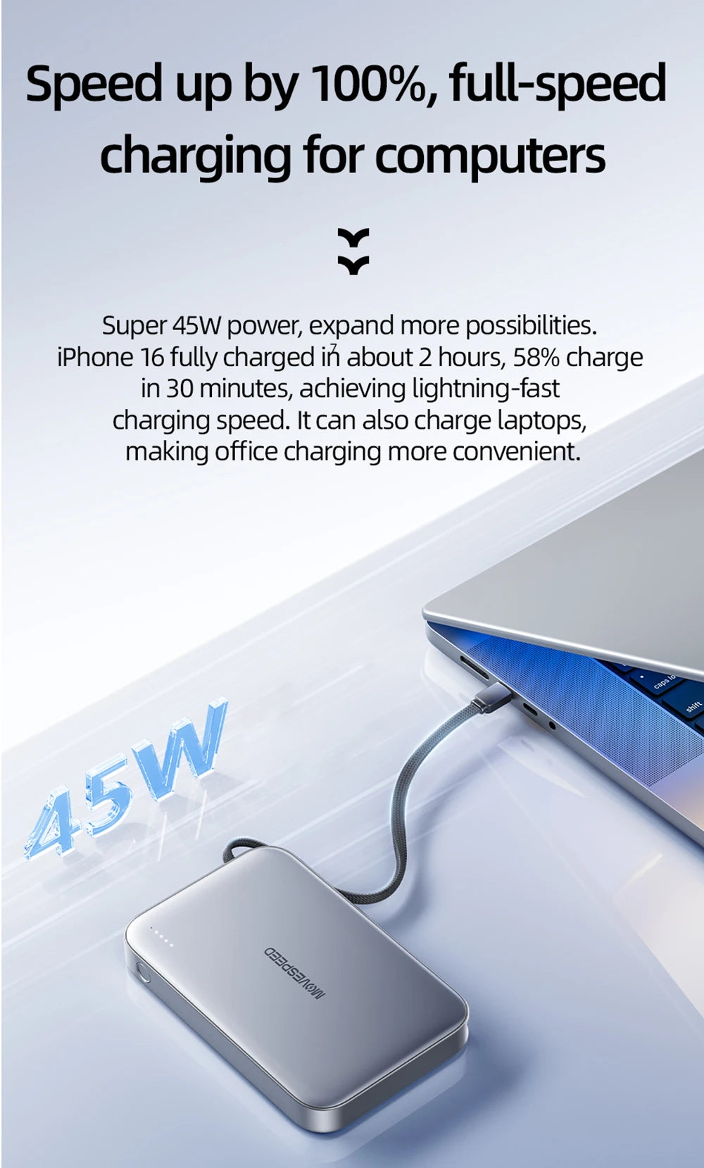 MOVESPEED S20Plus 20000mAh Magnetic Power Bank MagSafe